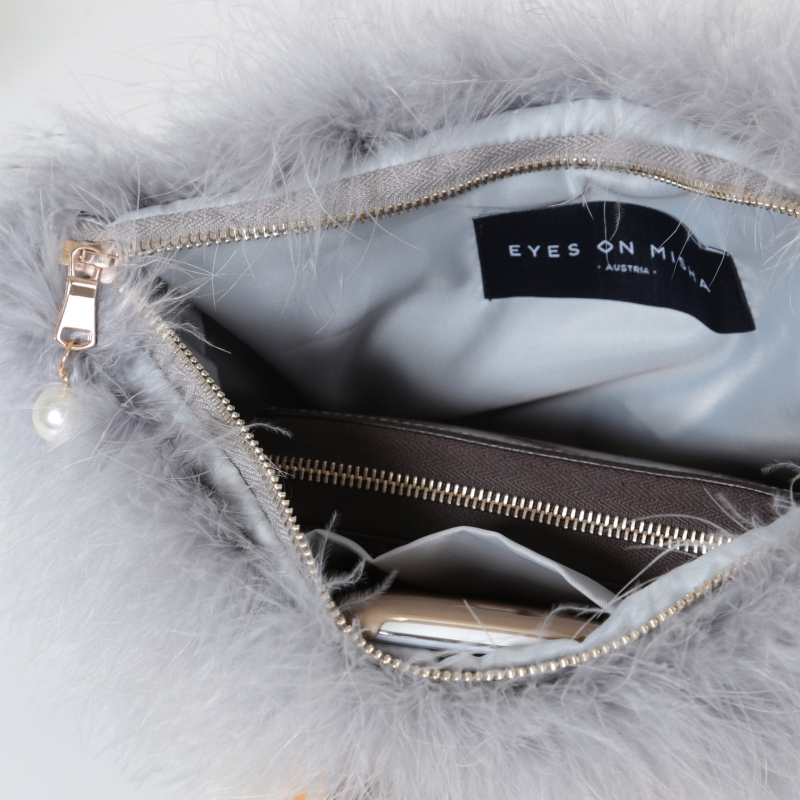 River island clearance feather bag