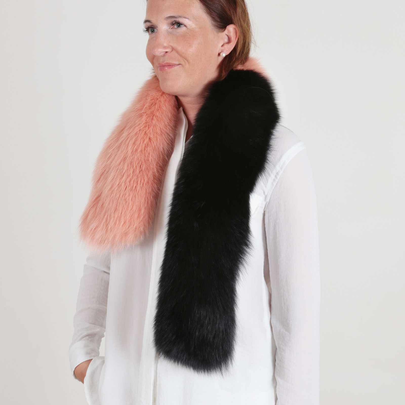 orange fur collar